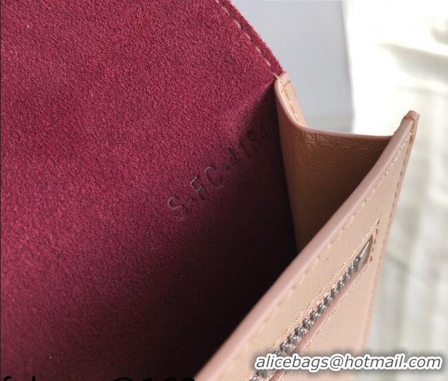 Low Cost Celine Palm-Grained Leather Passport Wallet CE1825 Burgundy/Nude 2022