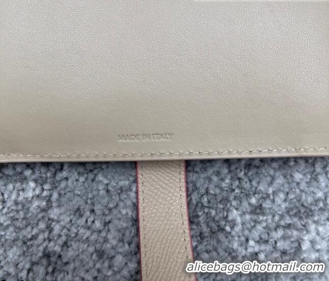 Buy Inexpensive Celine Palm-Grained Leather Medium Strap Wallet CE1827 Beige/Pink 2022