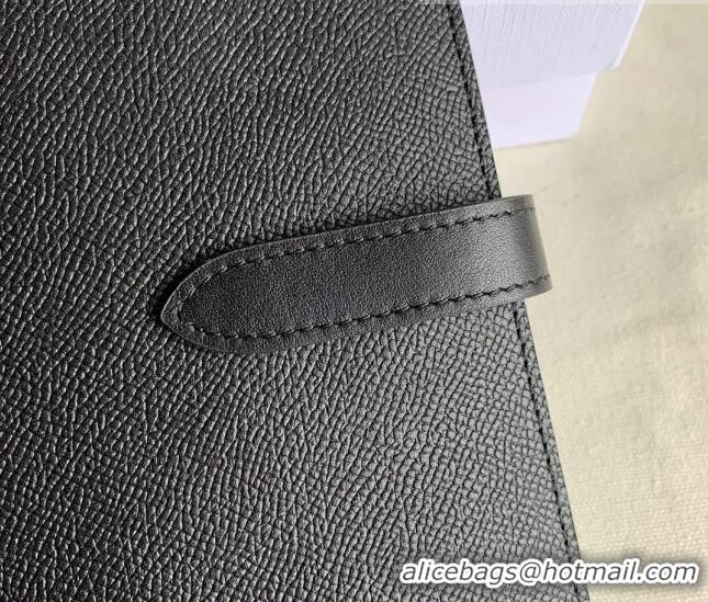 Buy Fashionable Celine Palm-Grained Leather Large Strap Wallet CE1826 Black 2022