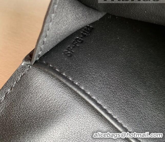 Buy Fashionable Celine Palm-Grained Leather Large Strap Wallet CE1826 Black 2022