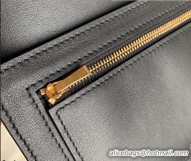 Buy Fashionable Celine Palm-Grained Leather Large Strap Wallet CE1826 Black 2022