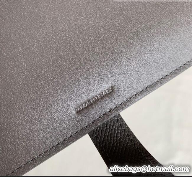 New Design Celine Palm-Grained Leather Large Strap Wallet CE1826 Grey 2022