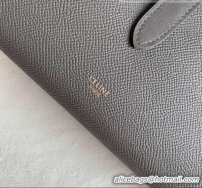 New Design Celine Palm-Grained Leather Large Strap Wallet CE1826 Grey 2022