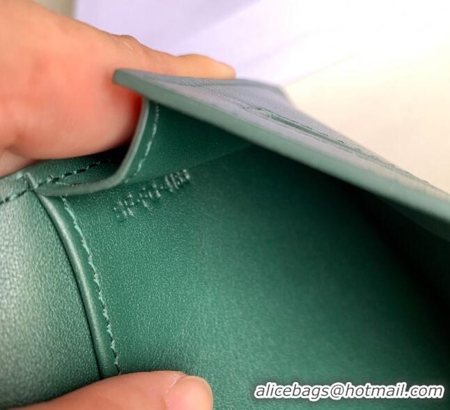 Buy Inexpensive Celine Palm-Grained Leather Large Strap Wallet CE1826 Green 2022