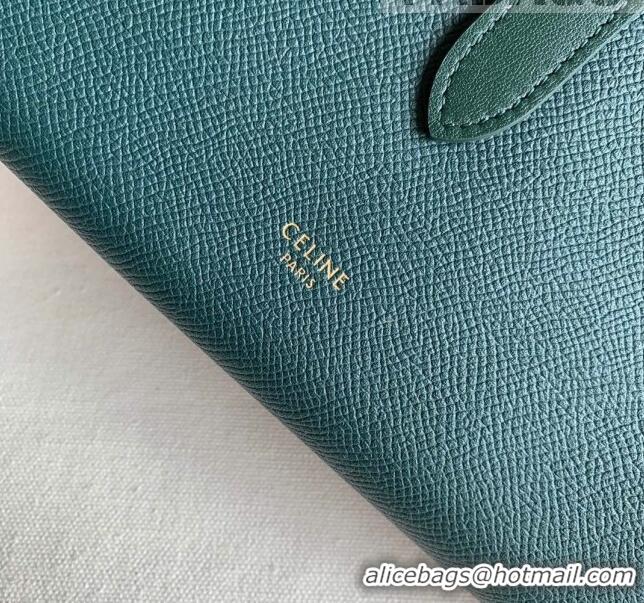 Buy Inexpensive Celine Palm-Grained Leather Large Strap Wallet CE1826 Green 2022