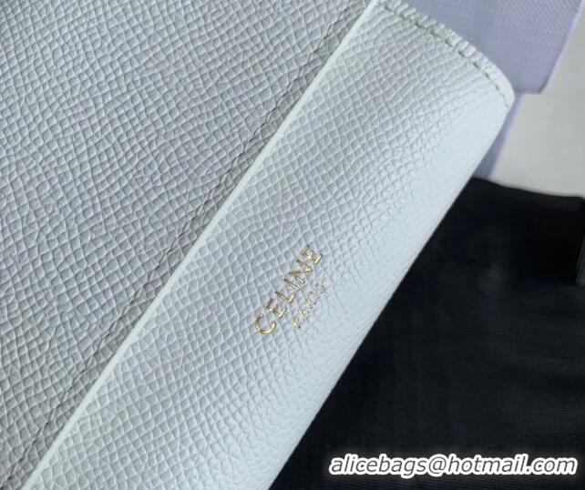 Cheapest Celine Small Trifold Wallet in Palm-Grained Calfskin 0146 White 2022