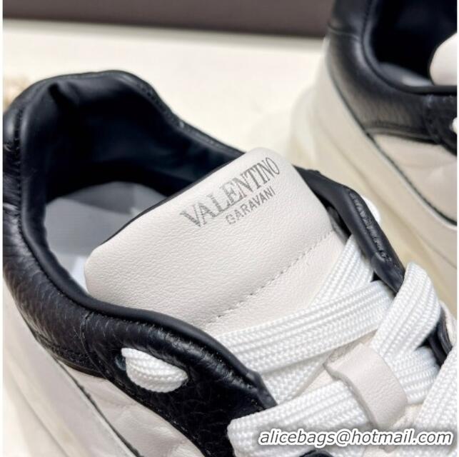 Best Product Valentino One Stud Low-Top Nappa Sneakers White/Black 2062515