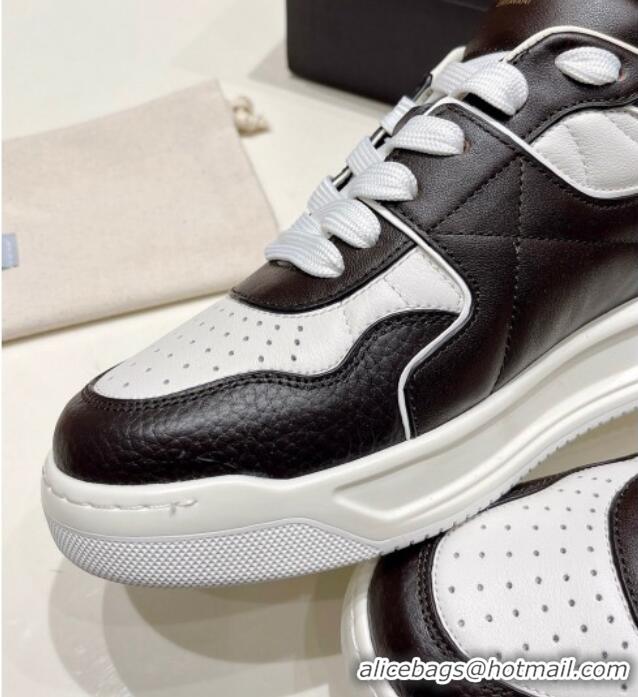 Good Quality Valentino One Stud Low-Top Nappa Sneakers White/Black 062520