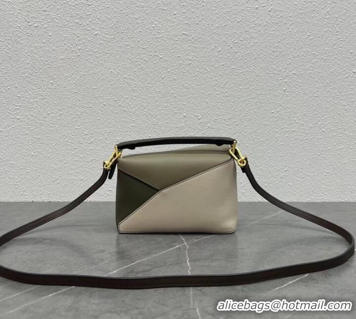 Good Taste Loewe mini Puzzle Bag Original Leather A6124 gray