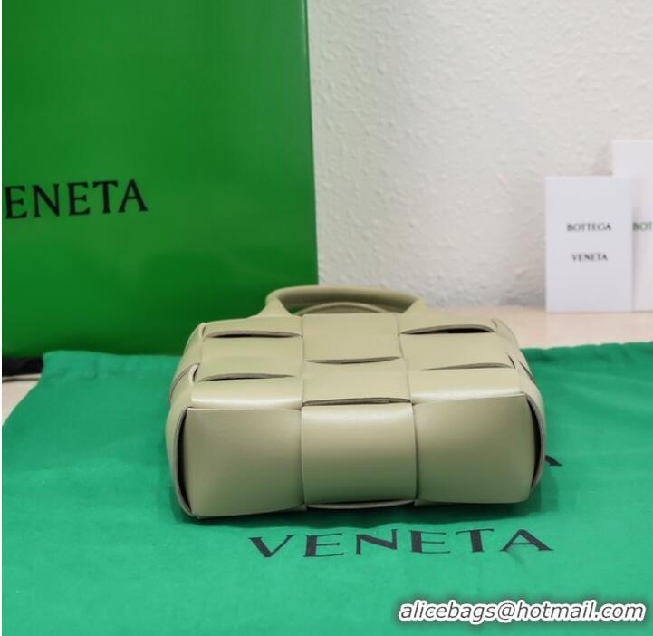 Buy New Bottega Veneta Mini Cassette Tote Bag 709341 Travertine