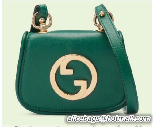 Top Quality Gucci mini Blondie card case wallet 698635 Emerald green