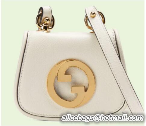 AAAAA Discount Gucci mini Blondie card case wallet 698635 white