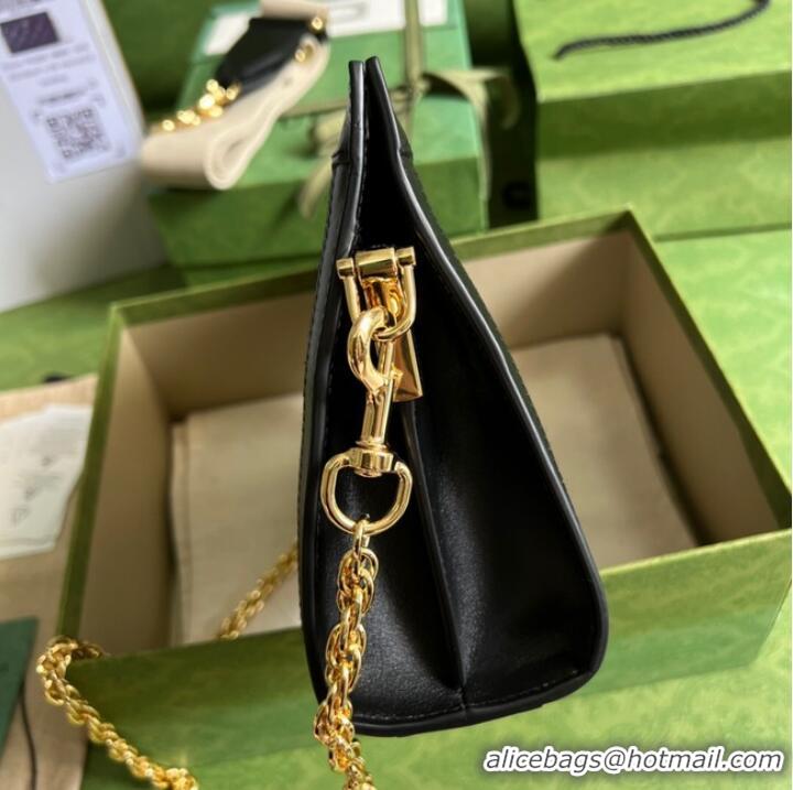 Promotional Gucci GG Matelasse leather shoulder bag 702200 black