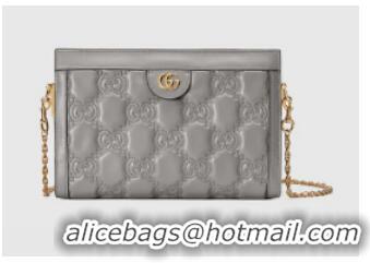 Reasonable Price Gucci GG Matelasse leather shoulder bag 702200 Dusty grey