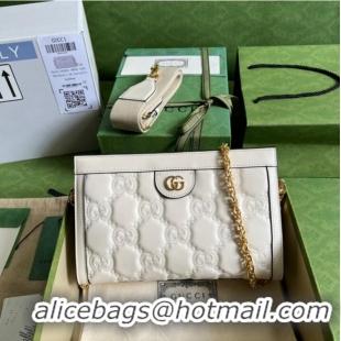 Good Quality Gucci GG Matelasse leather shoulder bag 702200 white