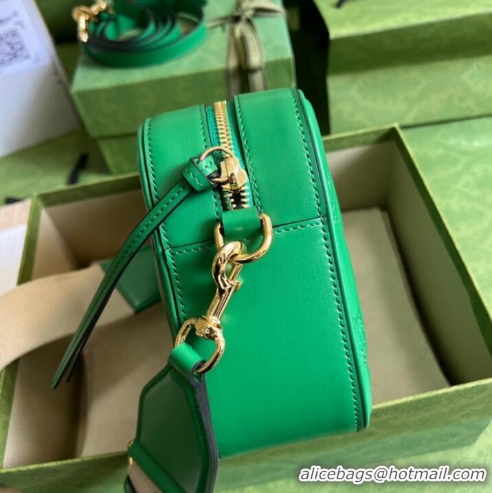 Original Cheap Gucci GG Matelasse leather shoulder bag 702234 Bright green