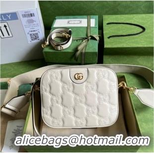 Classic Specials Gucci GG Matelasse leather shoulder bag 702234 white