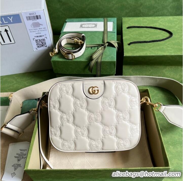 Classic Specials Gucci GG Matelasse leather shoulder bag 702234 white