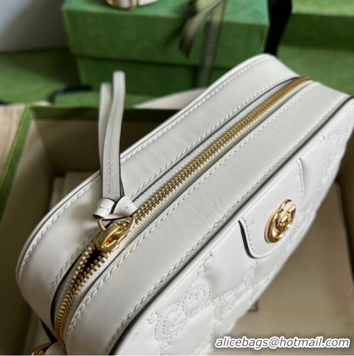 Classic Specials Gucci GG Matelasse leather shoulder bag 702234 white