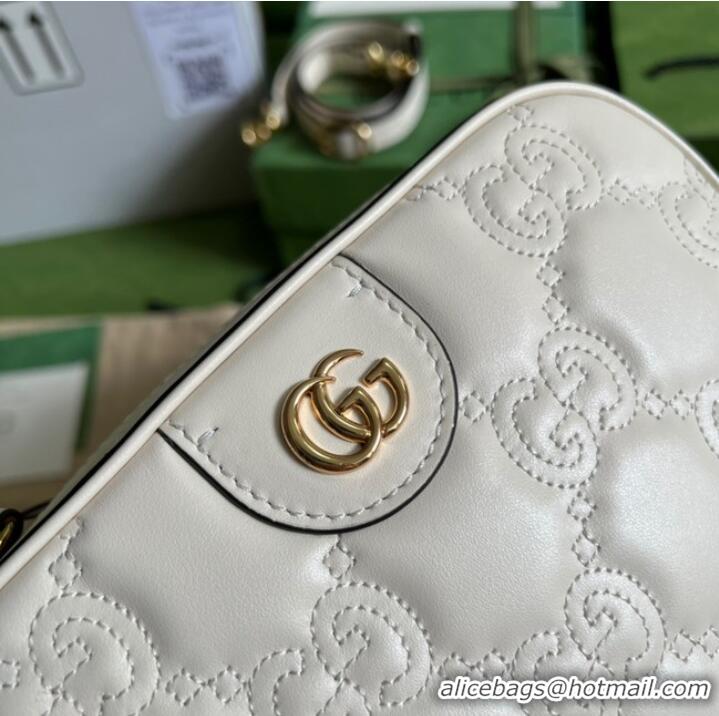 Classic Specials Gucci GG Matelasse leather shoulder bag 702234 white