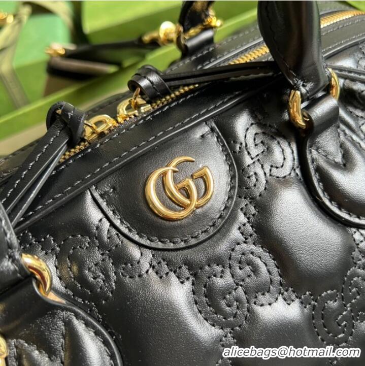 Buy Inexpensive Gucci GG Matelasse leather top handle bag 702242 black