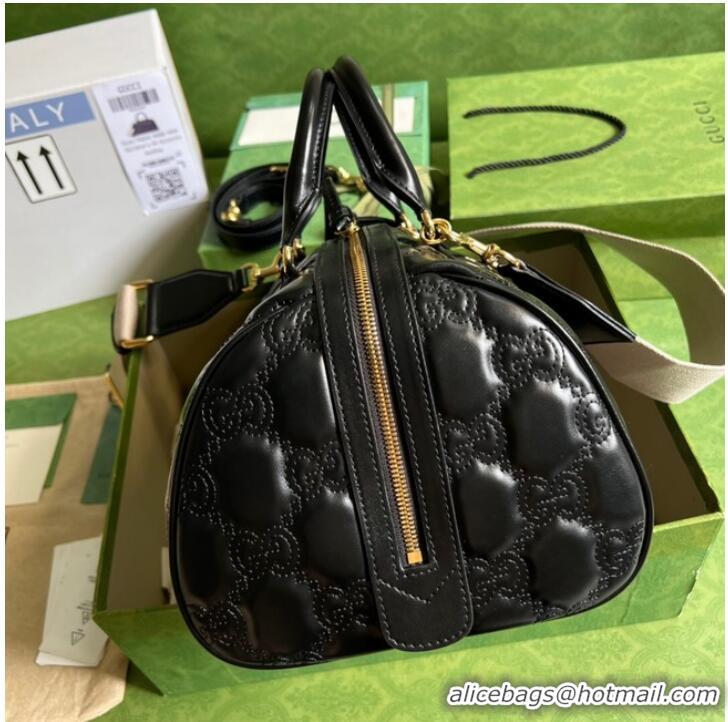 Buy Inexpensive Gucci GG Matelasse leather top handle bag 702242 black