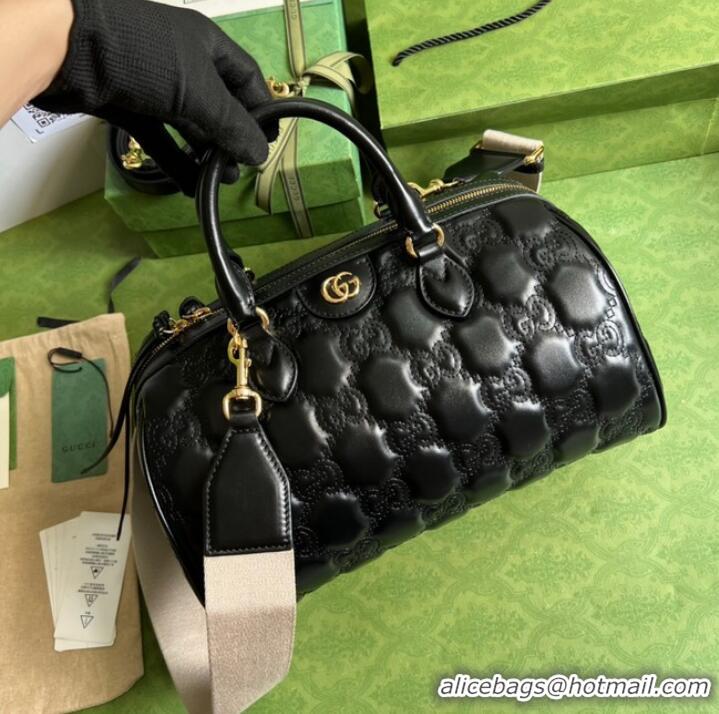 Buy Inexpensive Gucci GG Matelasse leather top handle bag 702242 black