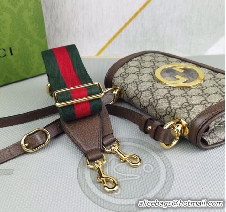 Particularly Recommended Gucci GG Supreme canvas Blondie mini bag 698643 brown