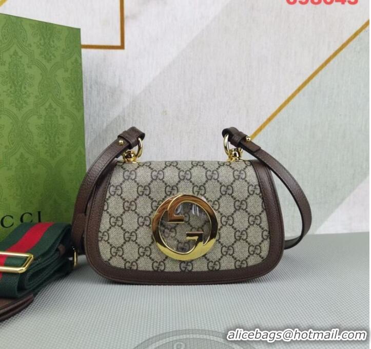 Particularly Recommended Gucci GG Supreme canvas Blondie mini bag 698643 brown