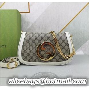 Top Quality Gucci GG Supreme canvas Blondie shoulder bag 699268 white