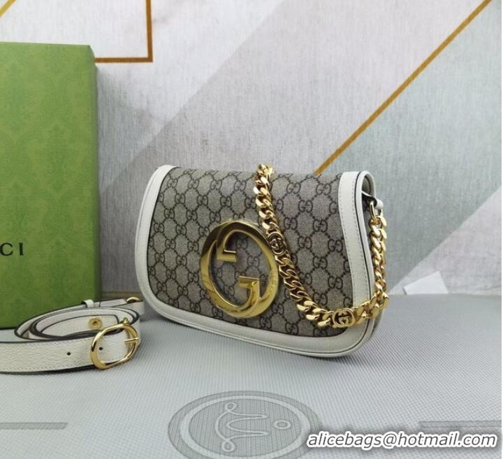 Top Quality Gucci GG Supreme canvas Blondie shoulder bag 699268 white