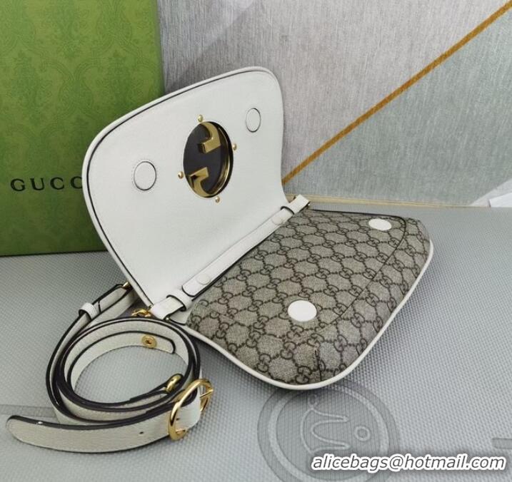 Top Quality Gucci GG Supreme canvas Blondie shoulder bag 699268 white