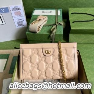 Pretty Style Gucci GG Matelasse leather shoulder bag 702200 Beige