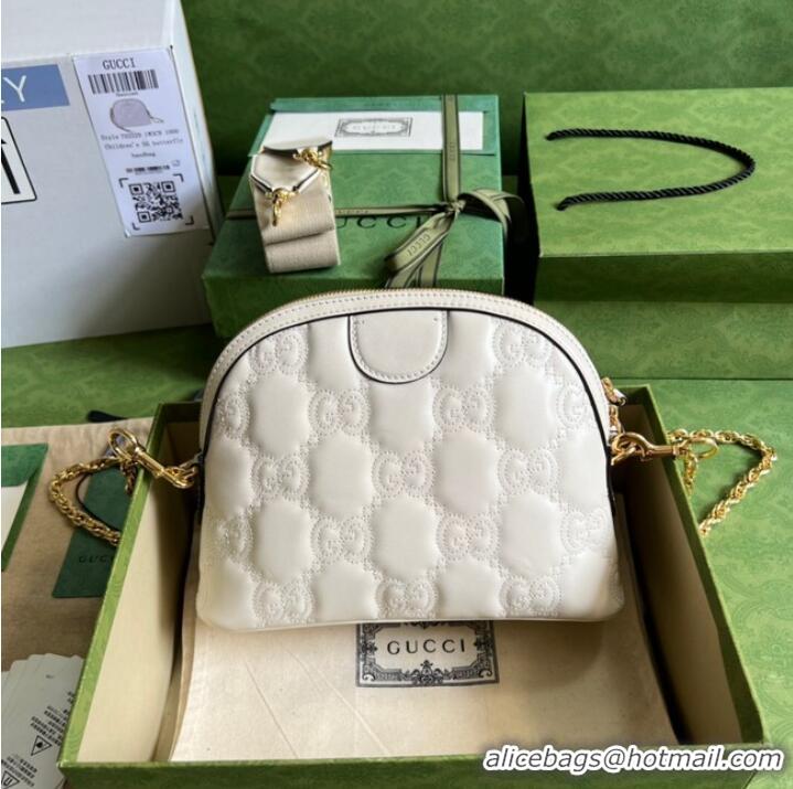 Good Product Gucci GG Matelasse leather shoulder bag 702229 white