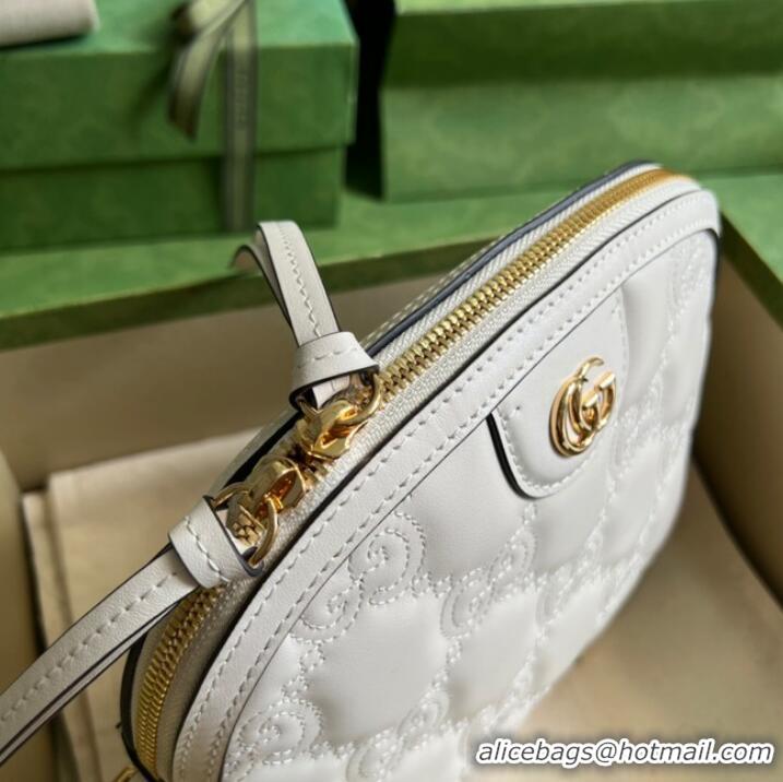 Good Product Gucci GG Matelasse leather shoulder bag 702229 white