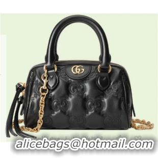 Sale Promotional Gucci GG Matelasse leather top handle bag 702251 black