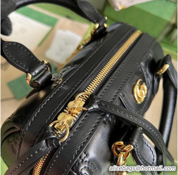 Sale Promotional Gucci GG Matelasse leather top handle bag 702251 black