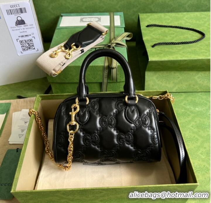 Sale Promotional Gucci GG Matelasse leather top handle bag 702251 black