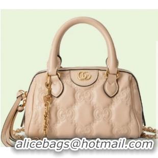 Pretty Style Gucci GG Matelasse leather top handle bag 702251 Beige