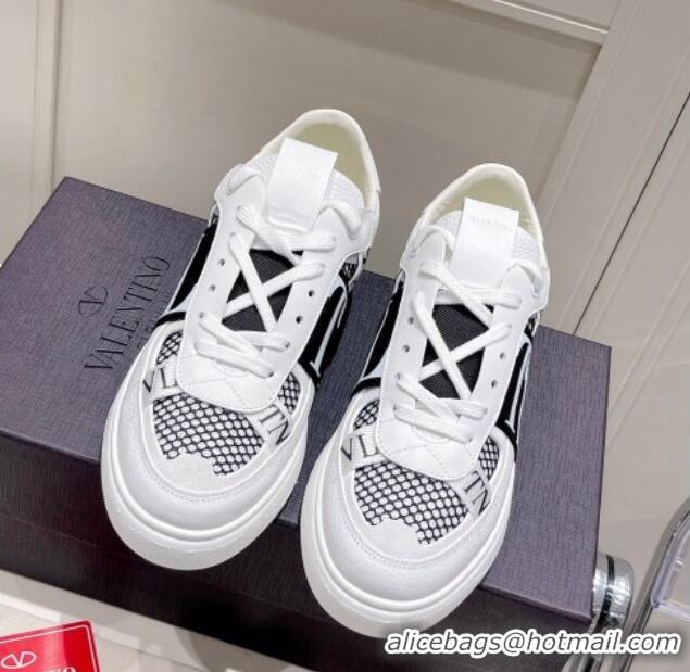 Shop Duplicate Valentino VLTN Calfskin Low-top Sneakers White/Black 062540