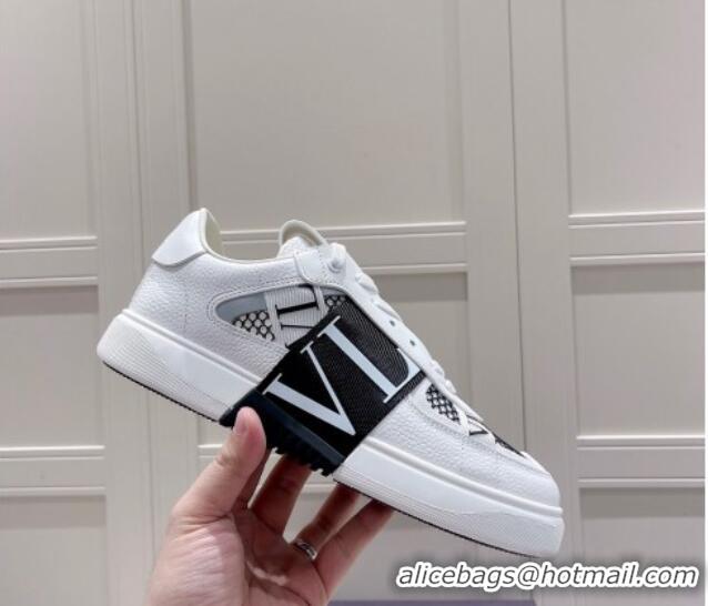 Shop Duplicate Valentino VLTN Calfskin Low-top Sneakers White/Black 062540