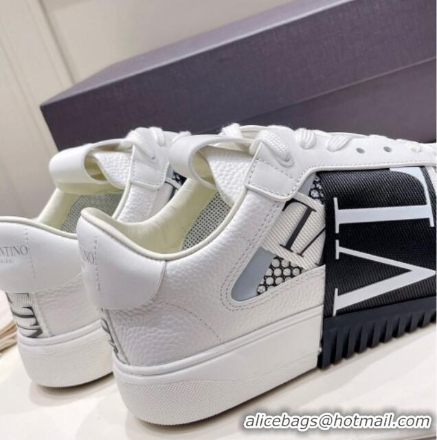 Shop Duplicate Valentino VLTN Calfskin Low-top Sneakers White/Black 062540