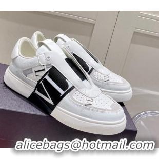 Perfect Valentino VLTN Calfskin Low-top Sneakers White/Black 062541