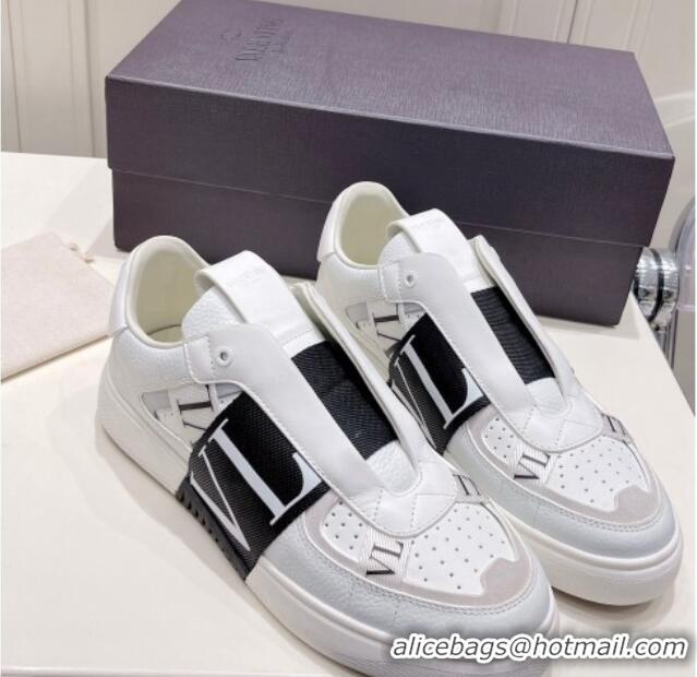 Perfect Valentino VLTN Calfskin Low-top Sneakers White/Black 062541