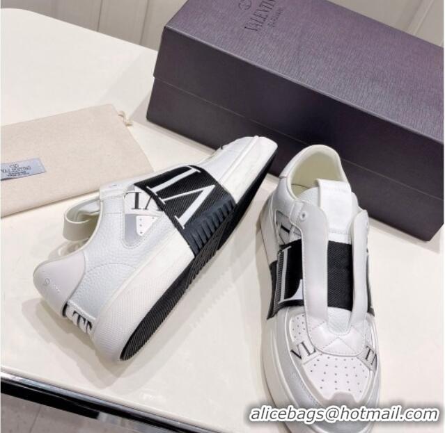 Perfect Valentino VLTN Calfskin Low-top Sneakers White/Black 062541