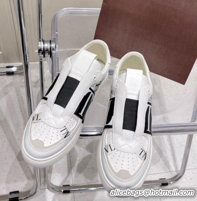 Perfect Valentino VLTN Calfskin Low-top Sneakers White/Black 062541