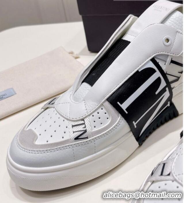 Perfect Valentino VLTN Calfskin Low-top Sneakers White/Black 062541