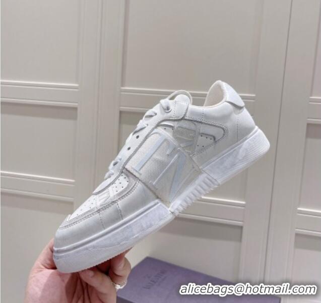 Low Cost Valentino VLTN Calfskin Low-top Sneakers White/Grey 062544