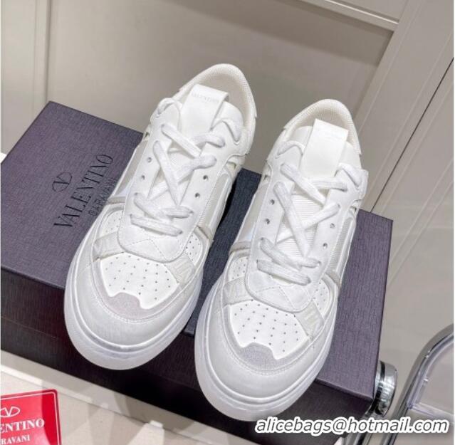 Low Cost Valentino VLTN Calfskin Low-top Sneakers White/Grey 062544