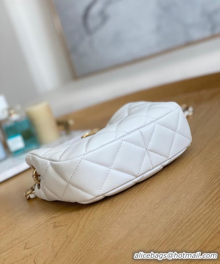 Buy Discount Chanel SMALL HOBO BAG AS3475 WHITE